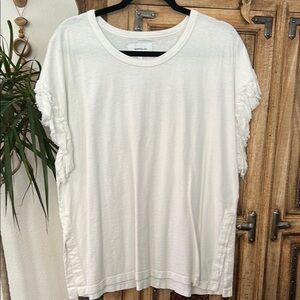 Current/Elliott White Boxy Short Sleeve Tee